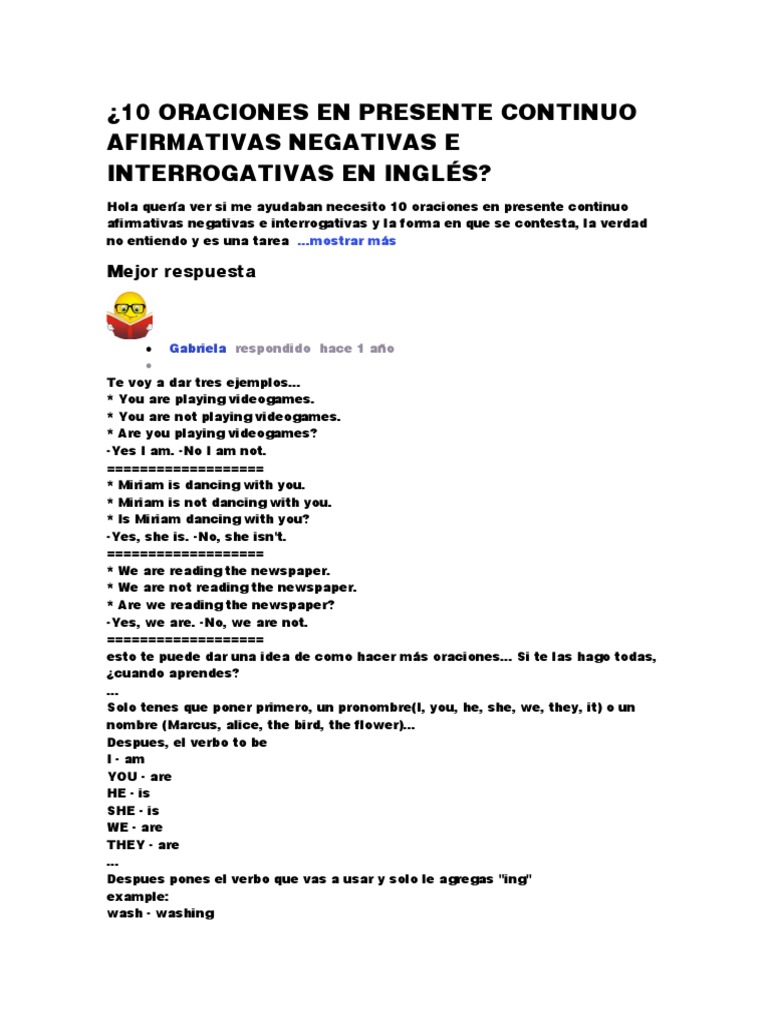 Â cÃ³mo formamos oraciones afirmativas negativas e interrogativas