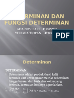 Determinan Dan Fungsi Determinan