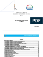 Informe de Gestión Del Municipio - 2017 PDF
