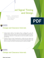 Pretimed Signal Timing and Design