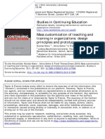 Mass Customization of Teaching and Training in Organizations: Design Principles and Prototype Evaluation