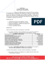 Acta de para Ampliacion Objeto Social, Junta Directiva, Presidente y Secretario