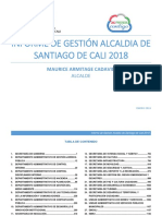 Informe de Gestión Santiago de Cali 2018 PDF