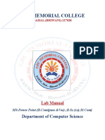 MS POWER POINT Lab Manual - 1 PDF
