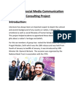 Business Social Media Communication Consulting Project