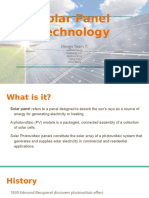 Solar Panel Technology: Design Team 7