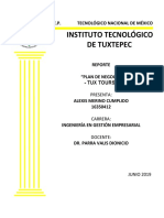 Plan de negocio para agencia de viajes Tux Tours