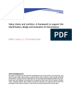 Framework for assessing impact of value chain nutrition interventions