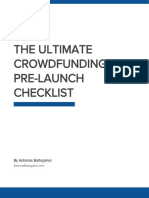 The Ultimate Crowdfunding Pre Launch Checklist PDF