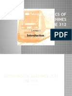 Mechanics of Machines ME 312