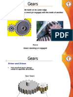 A Gear Is A Wheel With Teeth On Its Outer Edge. The Teeth of One Gear Mesh (Or Engage) With The Teeth of Another