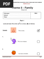 Theme 5 - Family: Week 20