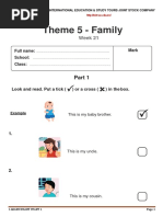 Theme 5 - Family: Week 21