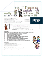 HOMEWORK #3 - Adverbs of Frequency