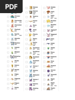 Pokmon TCG Pocket Card Tracker | PDF | Spreadsheet | Pokmon