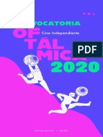 Convocatoria 2020 Oftálmica