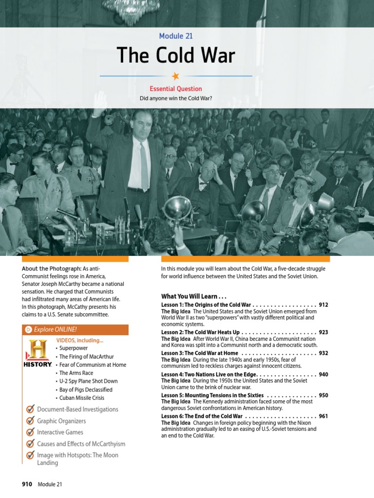 The Cold War: Essential Question | PDF | Containment | Cold War