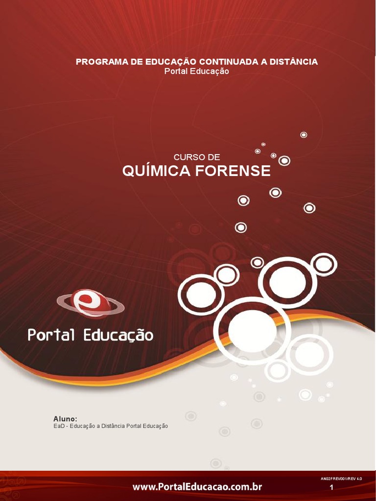 Curso online de Toxicologia Forense - Portal Educacao