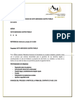 Informe Actual de Proceso de Iveth Mercedes Castro Parejo