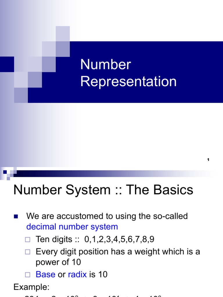 Number Systems: Decimal to Binary Basics | PDF | String (Computer ...
