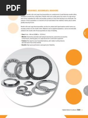 04needle Roller Thrust | PDF | Radio