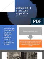 Historias de La Literatura Argentina