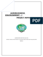 Agribusiness Environment - I: Project Report