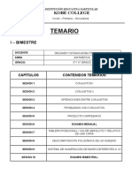 5to y 6to Grado I Bimestre Temario de Aritmética