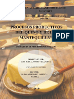 Proceso de Obtención Del Queso y de La Mantequilla