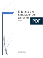 EL JURISTA Y EL SIMULADOR DEL DERECHO Ensayo