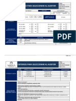 Criterios de Seleccion de Auditores