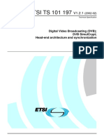 Etsi Ts 101 197: Digital Video Broadcasting (DVB) DVB Simulcrypt Head-End Architecture and Synchronization