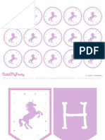 Free Unicorn Party Printables