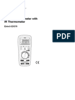 True RMS Multimeter With IR Thermometer: Extech EX570