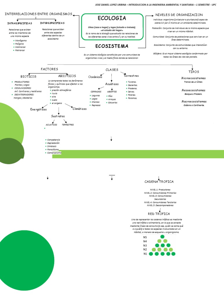 Mapa Conceptual de Ecosistemas y Ecología | PDF | Ecología | Ecosistema