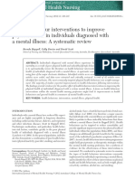 Health Behaviour Interventions To Improve Physical Health in Individuals Diagnosed With A Mental Illness - A Systematic Review.