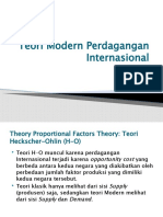 Teori Modern Perdagangan Internasional