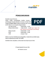 Format Pengumuman Perubahan Jam Layanan v1