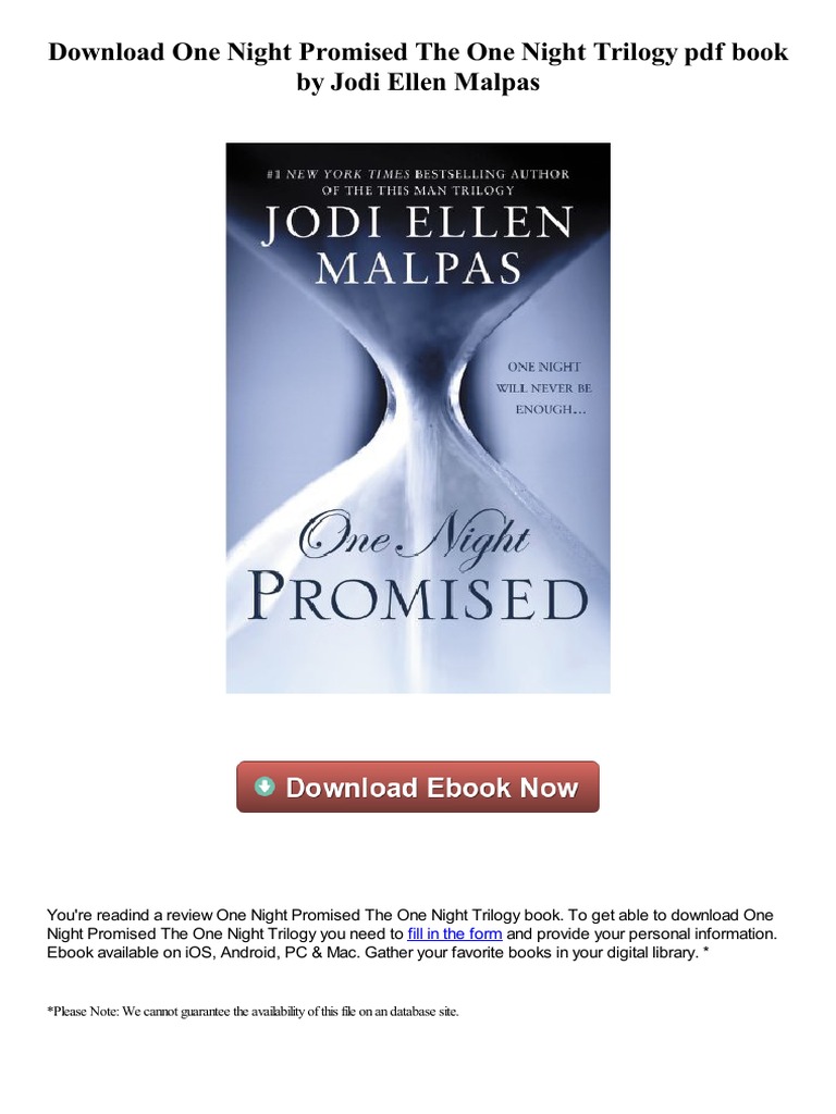 One Night Promised The One Night Trilogy Pdf Computing And Information Technology Books