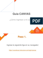 Cómo ingresar a tu curso CANVAS en 5 pasos