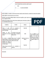 Mapa de Actividades para El Salón de Clases