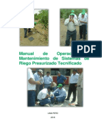 Manual de Operacion y Mantenimiento de Riego Tecnificado Final