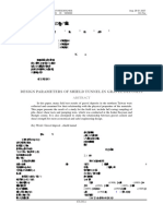 Design Parameters of Shield Tunnel in Gravel Deposits