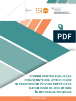 Studiul Pentru Evaluarea Cunoștințelor, Atitudinilor Și Practicilor În Domeniul Prevenirii Cancerului de Col Uterin În R.Moldova PDF