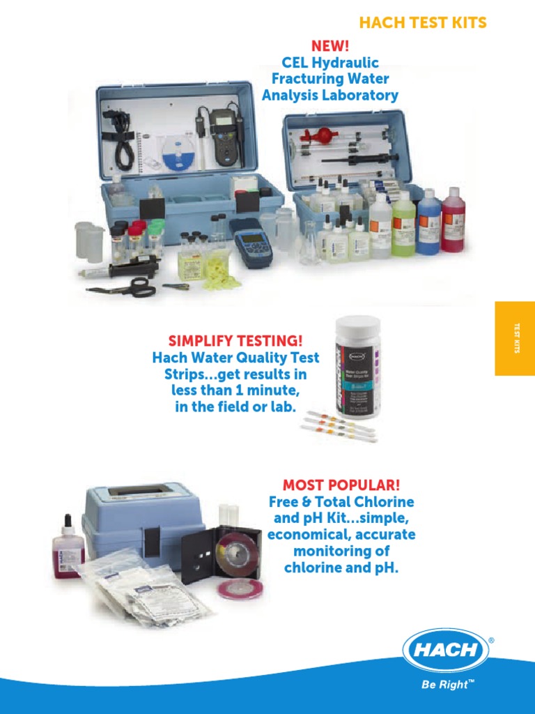 Chlorine free and total test kit model cn 70 hach 49 off