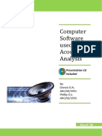 Computer Software Used in Acoustic Analysis: Presentation CD Included