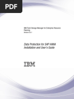 Data Protection For SAP HANA Installation and User's Guide: IBM Tivoli Storage Manager For Enterprise Resource Planning