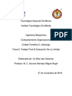 Tarea 6. Trabajo Final & Evaluación