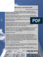 Sergio Affronti Nuevo CEO de YPF