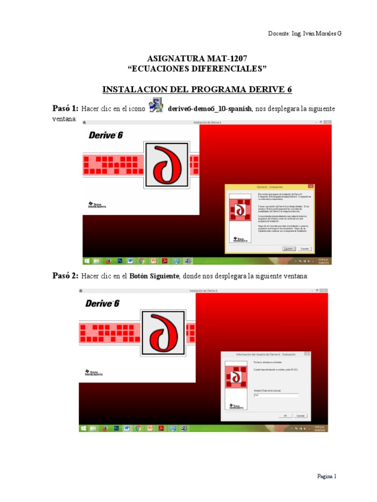 Tutorial para Instalar Derive | PDF | Software | Software del sistema